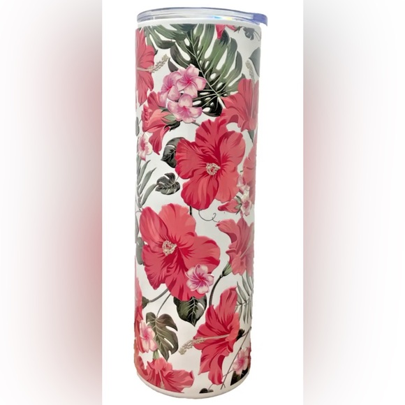 Customized Semi handmade hollow out flower 20oz stainless steel straight bottle - Picture 1 of 4